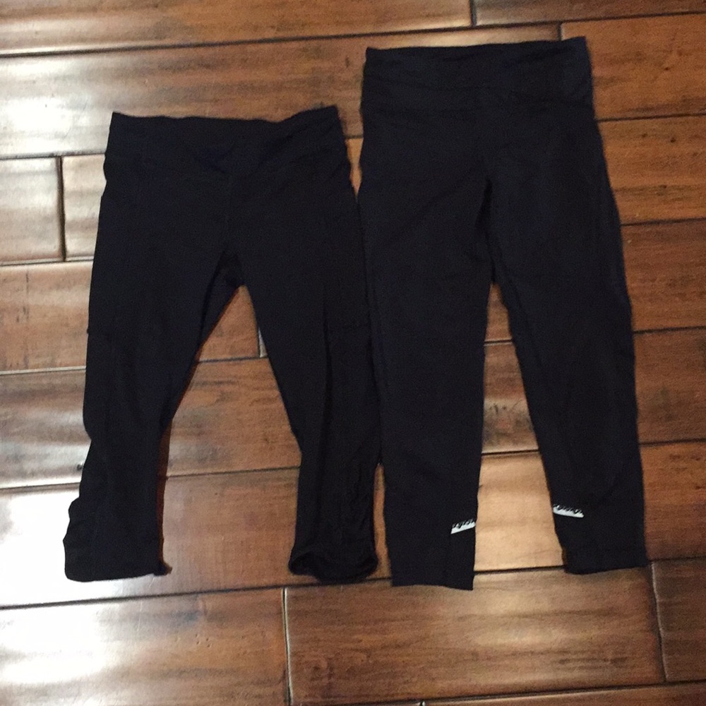 Two pair ivivva capris size 8 and size 7
